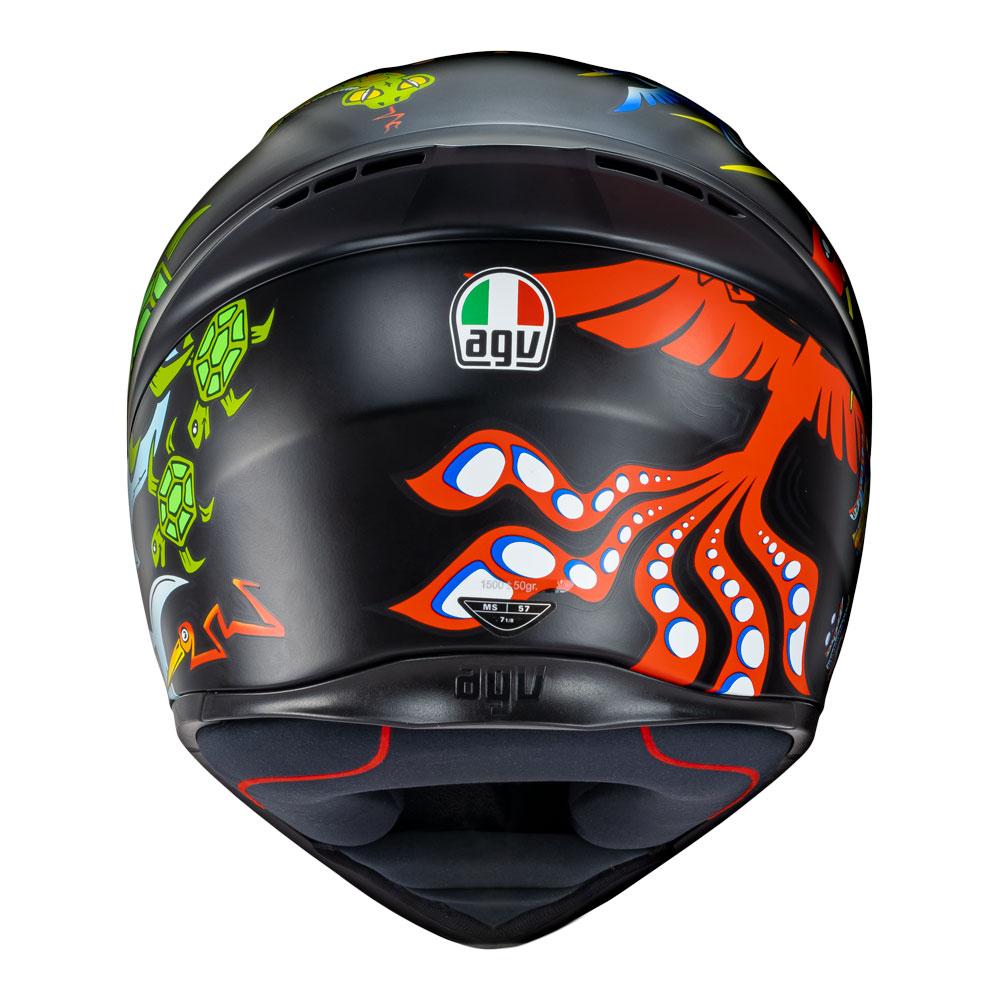 Spoiler/Calotta Posteriore AGV K1 S - Verniciata Nero Opaco (Matt Black), Taglia N - 10