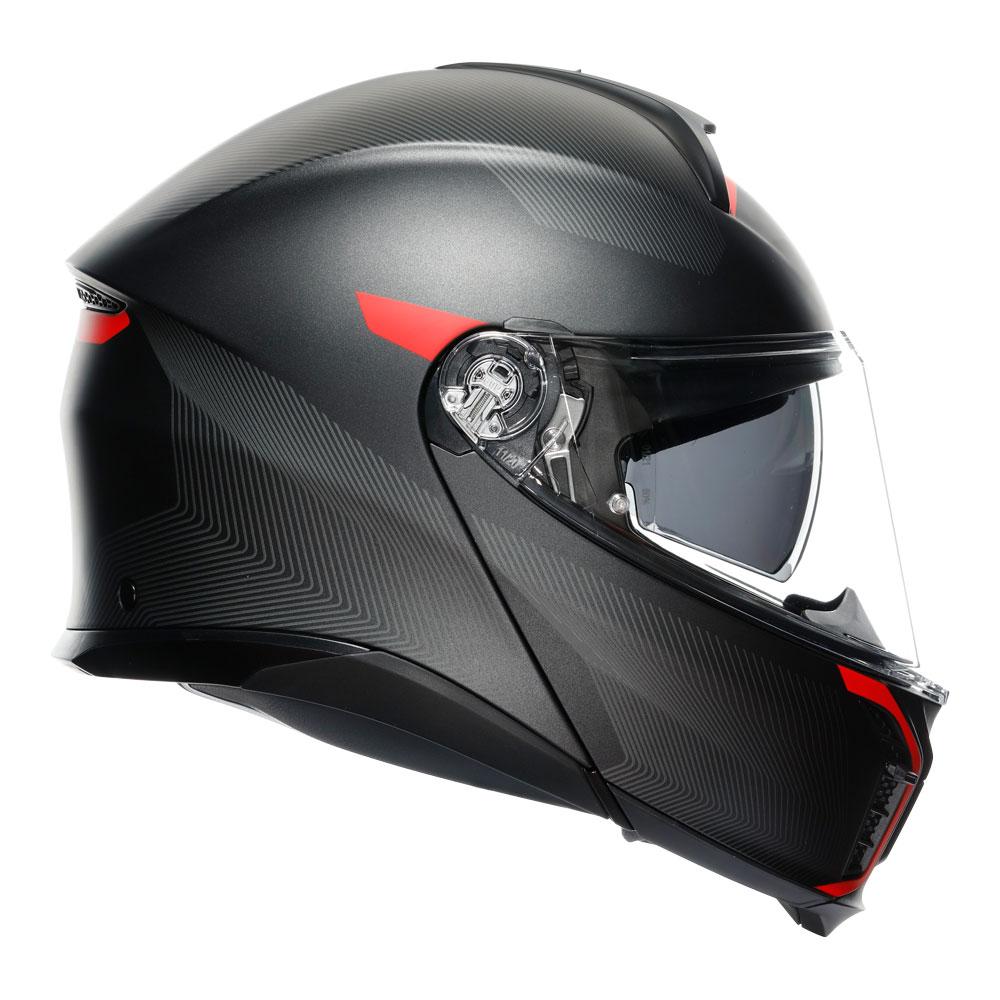 AGV TOURMODULAR - FREQUENCY MATT GUNMETAL/RED