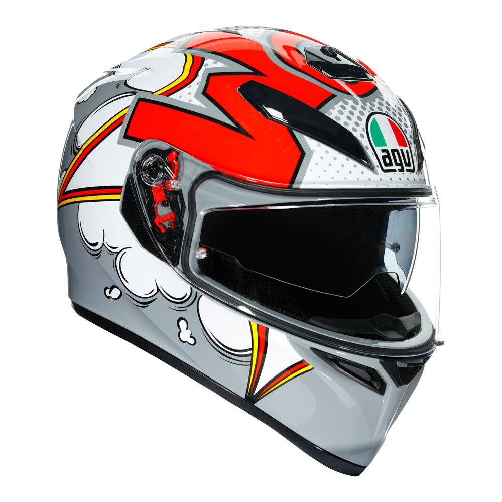AGV K3 SV BUBBLE GREY/WHITE